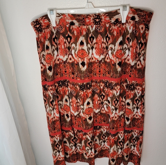 Vintage 2 Piece Coord Set Koret Skirt & Top XL Extra Large Boho Coordinating - Picture 5 of 13